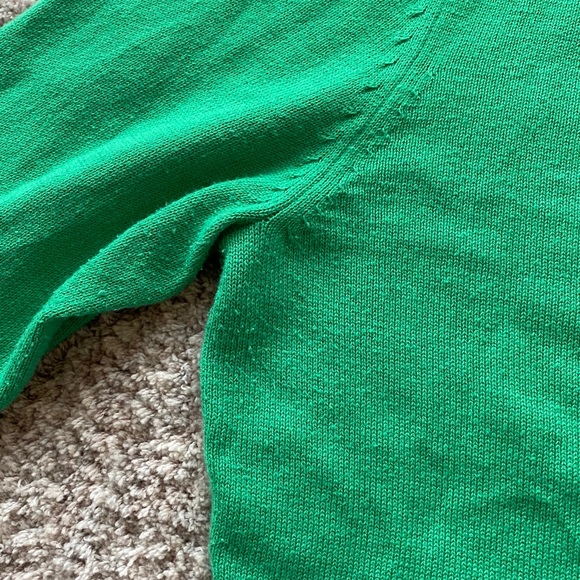 Banana republic emerald green crew neck sweater - Picture 5 of 8